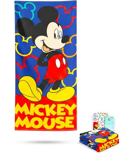 Amazon.com: Disney Mickey Mouse & Minnie Mouse Beach Towels